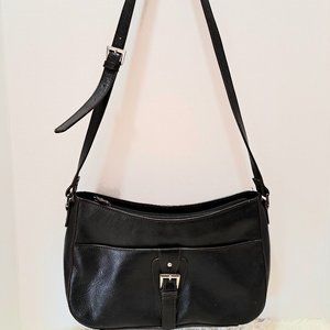 Etienne Aigner Dark Brown Leather Shoulder Bag